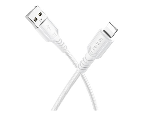 Кабель USB Borofone BX116 Lightning 2.4A Колір Чорний 6941991119743 ma37161_3610587