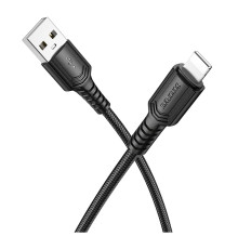 Кабель USB Borofone BX116 Lightning 2.4A Колір Чорний 6941991119743 ma37161_3610587