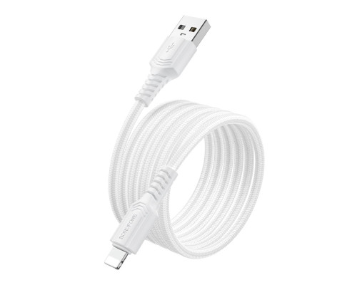 Кабель USB Borofone BX116 Lightning 2.4A Колір Чорний 6941991119743 ma37161_3610587