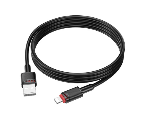 Кабель USB Borofone BX110 Lightning 2.4A Колір Чорний 6941991120701 ma37239_3611054