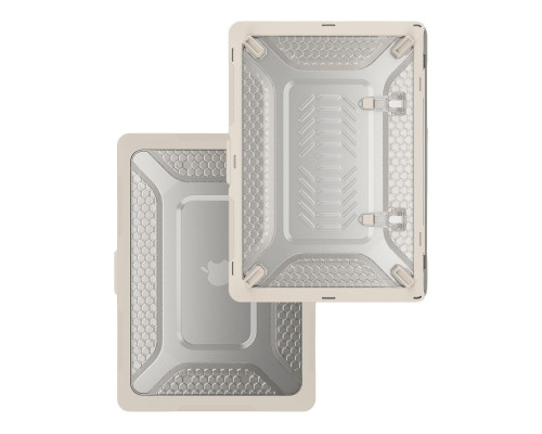 Накладка TPU+PC Hex Shield for MacBook Pro 13" 2018/2020/2022 （A2338/A2289/A2251/A1989) Колір Stone 2020000472865 ma36652_3608808