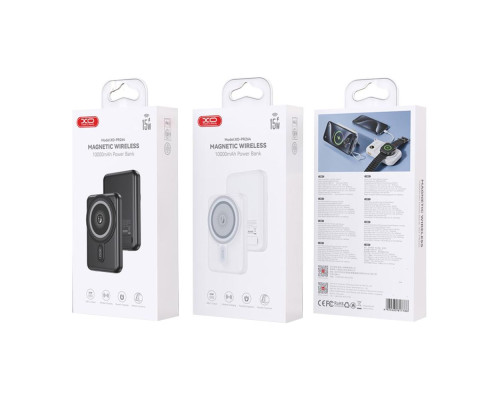 Універсальна Мобільна Батарея Power Bank XO PR264 Magnetic 15W wireless charging+PD20W with a holder 10000mAh Колір Білий 6920680862535 ma37074_3610209