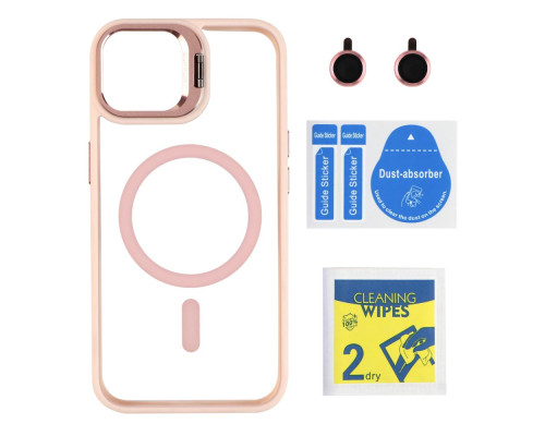 Чохол TPU+PC+Metal Stand Case with MagSafe and Camera Lenses для iPhone 16 Pro Колір Purple 2020000468943 ma36950_3609638