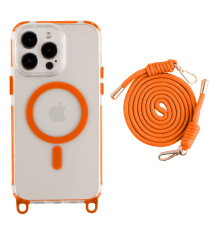 Чохол TPU+PC LanyardCase with MagSafe для iPhone 15 Pro Колір Orange 2020000477136 ma37093_3610326