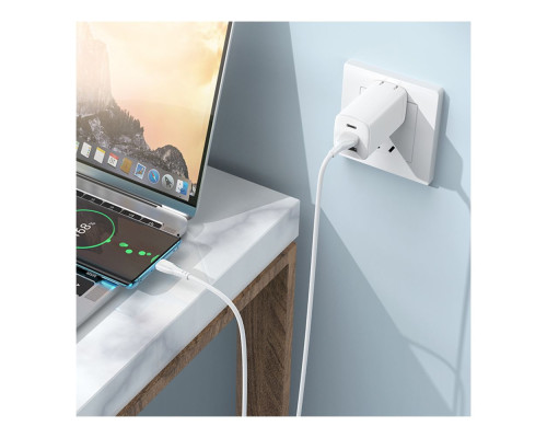 Кабель USB Borofone BX121 Type-C 3A Колір Білий 6941991123078 ma38233_3667925