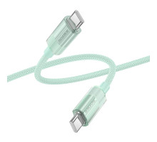 Кабель USB Borofone BU44 Sincero 60W Type-C to Type-C 1.2m Колір Зелений 6941991109621