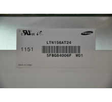 Матриця 15.6 LTN156AT24 (1366*768, 40pin, LED, NORMAL, глянцева, роз'єм ліворуч знизу) для ноутбука (renew) NBB-29773