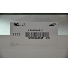 Матриця 15.6 LTN156AT24 (1366*768, 40pin, LED, NORMAL, глянцева, роз'єм ліворуч знизу) для ноутбука (renew) NBB-29773