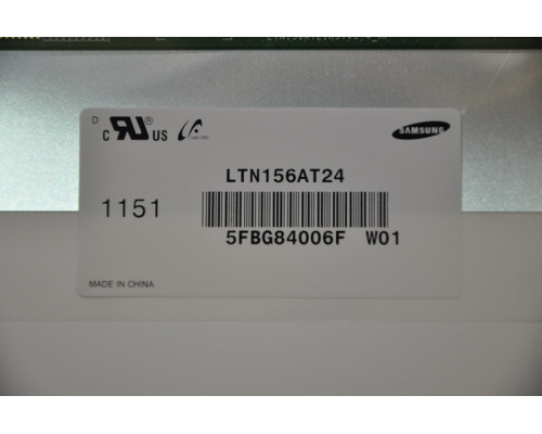 Матриця 15.6 LTN156AT24 (1366*768, 40pin, LED, NORMAL, глянцева, роз'єм ліворуч знизу) для ноутбука (renew) NBB-29773