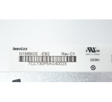 Матриця 15.6 N156BGE-EB2 (1366*768, 30pin(eDP), LED, SLIM(вертикальні вушки), матова, роз'єм праворуч знизу) для ноутбука NBB-61361