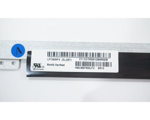Матриця 15.6 LP156WF4-SLB7 (1920*1080, 40pin(250cd/m2, 80/80/80/80(кути), IPS), LED, SLIM(вертикальні вушки), матова, роз'єм праворуч знизу) для ноутбука (renew) NBB-68240