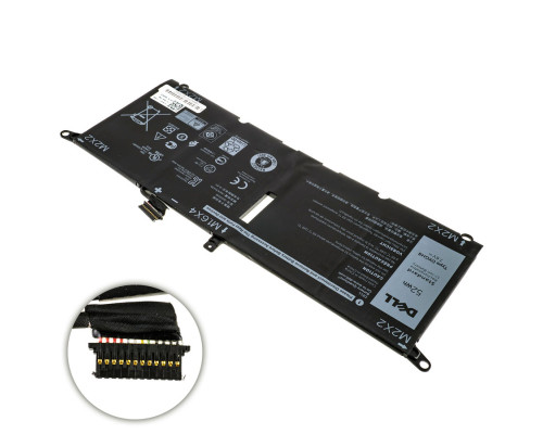 Оригінальна батарея для ноутбука DELL DXGH8 (XPS: 13 7390, 9370, 9380) 7.6V 6500mAh 52Wh Black (H754V) NBB-76138