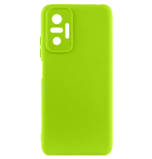 Чохол Silicone Cover Full Camera Xiaomi Redmi Note 10 Pro neon green PLS-00-00118616