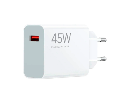 Зарядний пристрій Xiaomi 45W 1USB-A (Original) white PLS-00-00153949