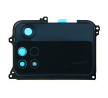 Скло камери Xiaomi Poco M4 Pro з рамкою black PLS-00-00107433