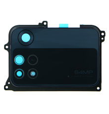 Скло камери Xiaomi Poco M4 Pro з рамкою black PLS-00-00107433