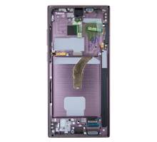 Дисплей Samsung S908 Galaxy S22 Ultra з сенсором та рамкою burgundy (Original) PLS-00-00090145