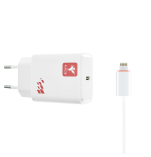 Зарядний пристрій FLYCDI FA-013 20W PD 3A USB-C з кабелем Lightning white PLS-00-00133886