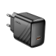 Зарядний пристрій Hoco CS24A 25W 3A 1USB-С black PLS-00-00138662