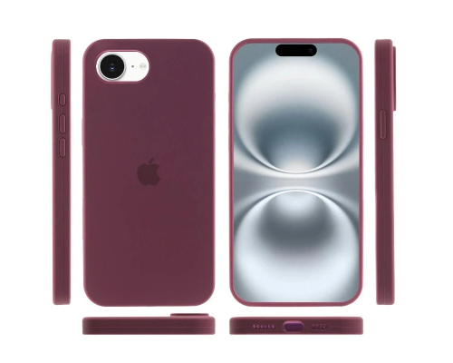 Чохол Silicone Case Full Protective iPhone 16e plum PLS-00-00142207