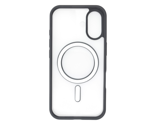 Чохол TPU+PC Сolor сase with MagSafe iPhone 16 black PLS-00-00135404