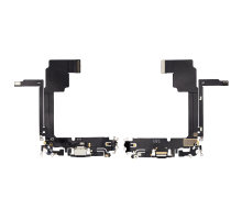 Шлейф iPhone 15 Pro Max з роз'ємом зарядки black titanium (Original Used) PLS-00-00112827