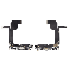 Шлейф iPhone 15 Pro Max з роз'ємом зарядки black titanium (Original Used) PLS-00-00112827