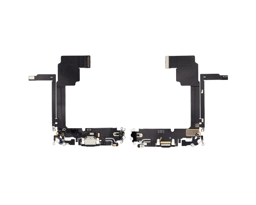 Шлейф iPhone 15 Pro Max з роз'ємом зарядки black titanium (Original Used) PLS-00-00112827