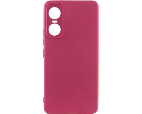 Чохол Silicone Cover Full Camera Tecno Pop 6 Pro marsala PLS-00-00118475