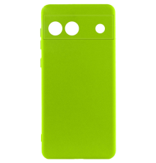Чохол Silicone Cover Full Camera Google Pixel 6a neon green PLS-00-00118040