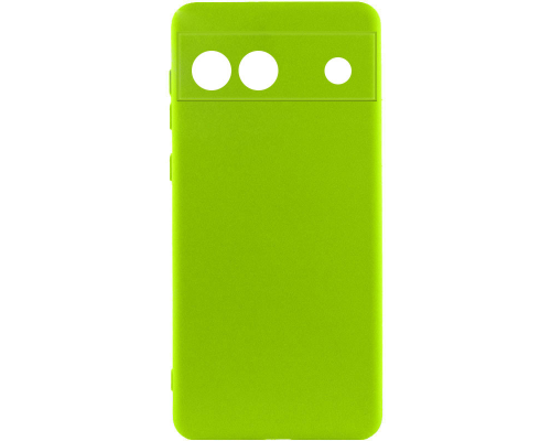Чохол Silicone Cover Full Camera Google Pixel 6a neon green PLS-00-00118040