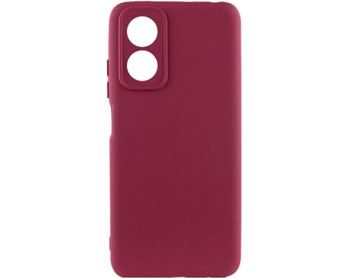 Чохол Silicone Cover Full Camera Oppo A17 marsala PLS-00-00118155