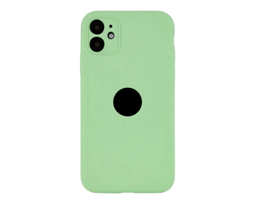 Чохол Silicone Case Full Camera Protective для iPhone 12 mint PLS-00-00155361