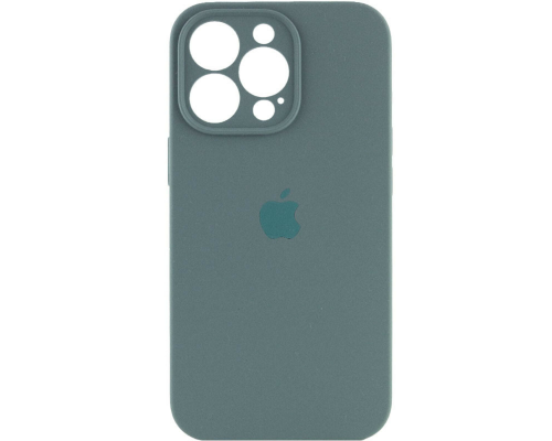 Чохол Silicone Case Full Camera Protective iPhone 15 Pro pine green PLS-00-00111543
