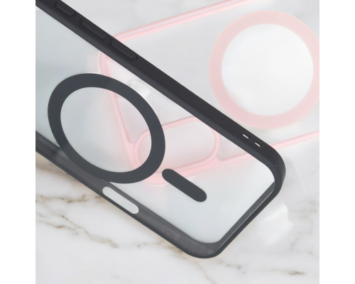 Чохол TPU+PC Сolor сase with MagSafe iPhone 13 Pro black PLS-00-00135435