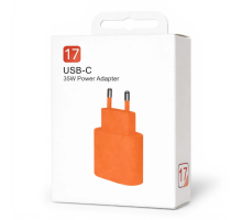 Зарядний пристрій для iPhone 17 35W USB-C (NO LOGO) orange (УЦІНКА) PLS-00-00168583