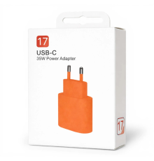 Зарядний пристрій для iPhone 17 35W USB-C (NO LOGO) orange (УЦІНКА) PLS-00-00168583