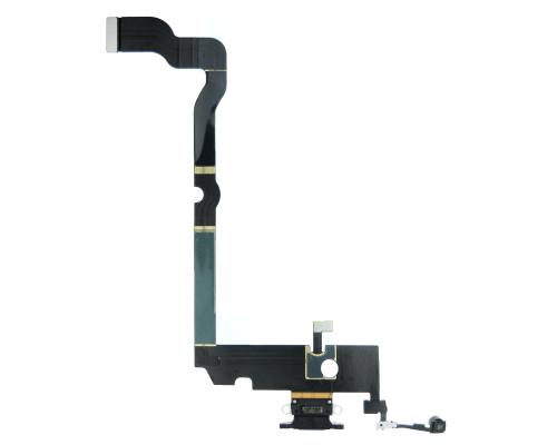 Шлейф iPhone XS Max з роз'ємом зарядки black (Original) PLS-00-00107218