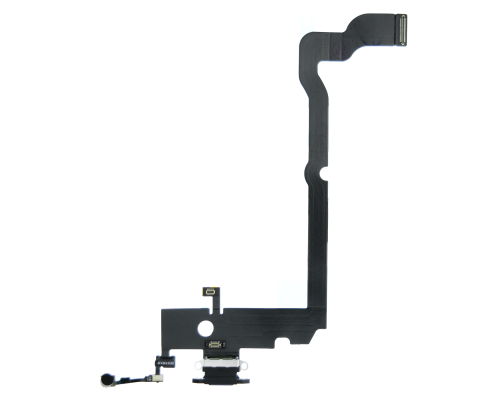 Шлейф iPhone XS Max з роз'ємом зарядки black (Original) PLS-00-00107218