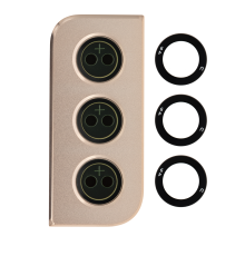 Скло камери Samsung G991 Galaxy S21 5G з рамкою gold (Original) PLS-00-00061736