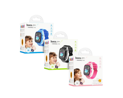 Смарт годинник дитячий Hoco Y100 pink PLS-00-00141401