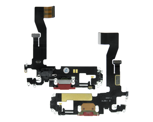 Шлейф iPhone 12 з роз'ємом зарядки red (Original Used) PLS-00-00093430