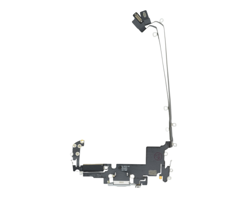 Шлейф iPhone 17 Pro Max з роз'ємом зарядки US silver (Original Used) PLS-00-00152698