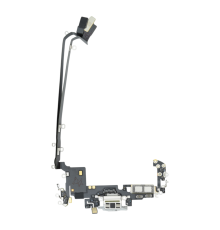 Шлейф iPhone 17 Pro Max з роз'ємом зарядки US silver (Original Used) PLS-00-00152698