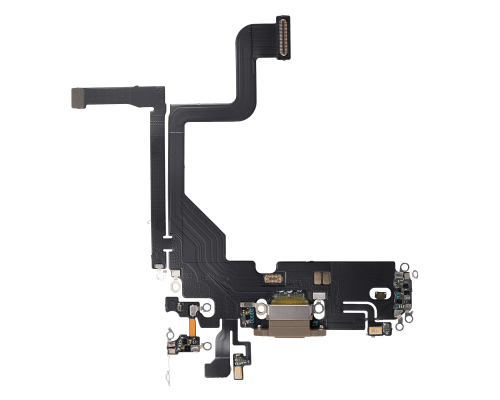 Шлейф iPhone 13 Pro з роз'ємом зарядки gold (Original China) PLS-00-00107264