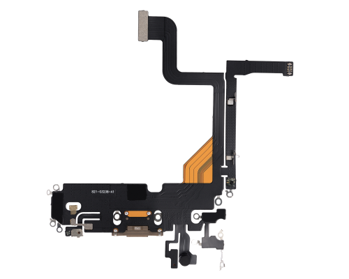 Шлейф iPhone 13 Pro з роз'ємом зарядки gold (Original China) PLS-00-00107264