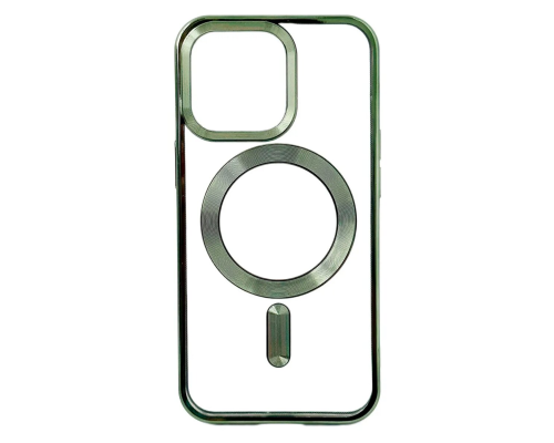 Чохол Fashion Case with MagSafe iPhone 15 green PLS-00-00116385