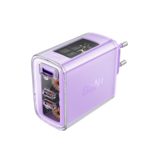 Зарядний пристрій Acefast A45 65W 3A USB-A+2USB-С purple PLS-00-00124909