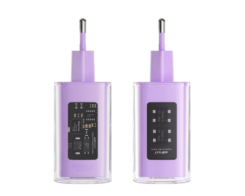 Зарядний пристрій Acefast A45 65W 3A USB-A+2USB-С purple PLS-00-00124909