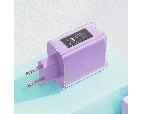 Зарядний пристрій Acefast A45 65W 3A USB-A+2USB-С purple PLS-00-00124909